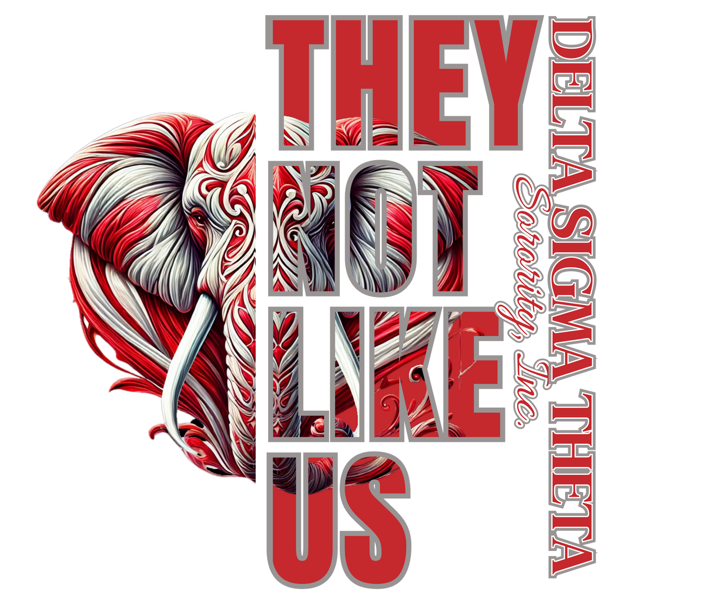 TWO DELTA SIGMA THETA They Not Like Us Split Design