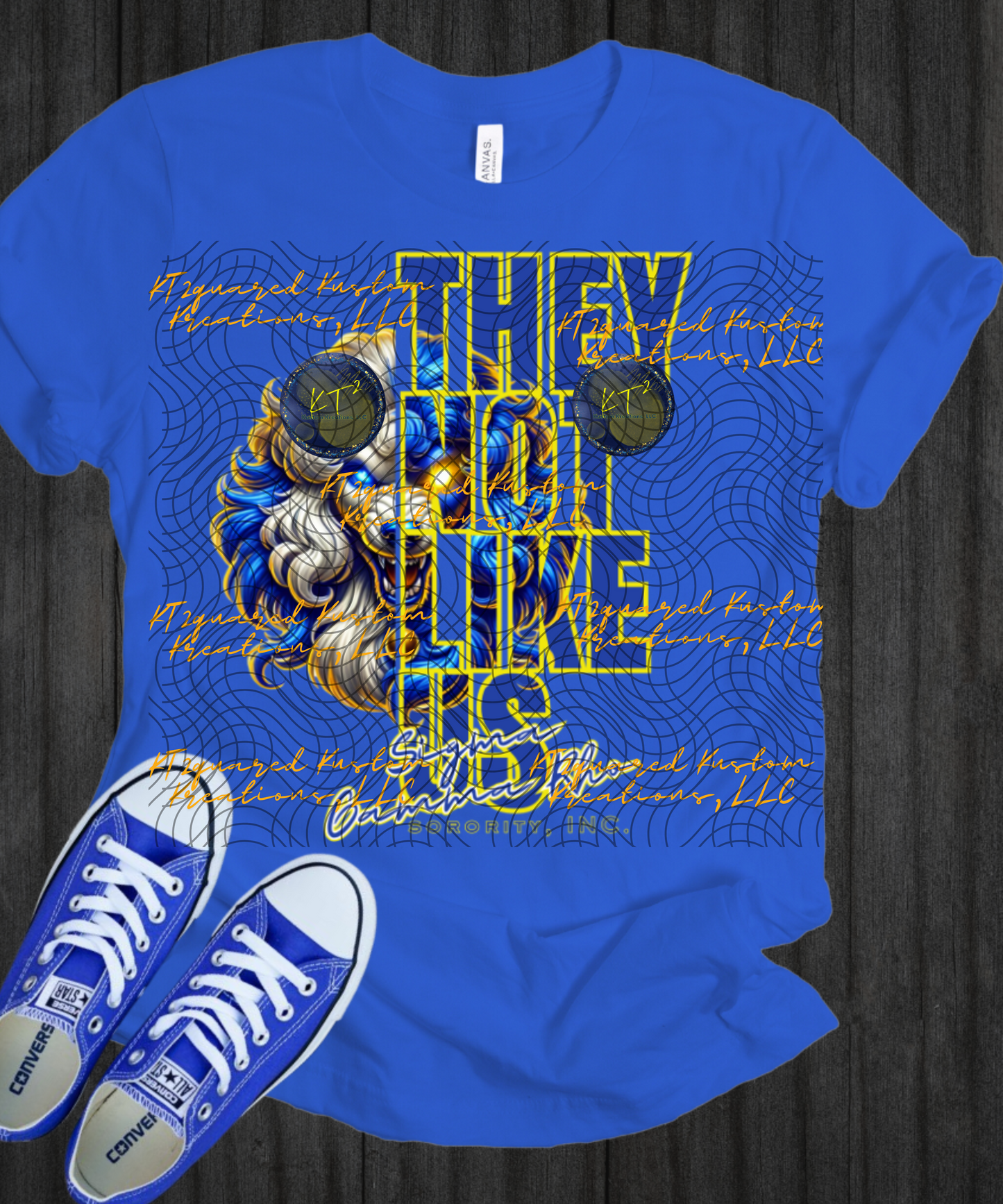 SIGMA GAMMA RHO They Not Like Us Design, Blue