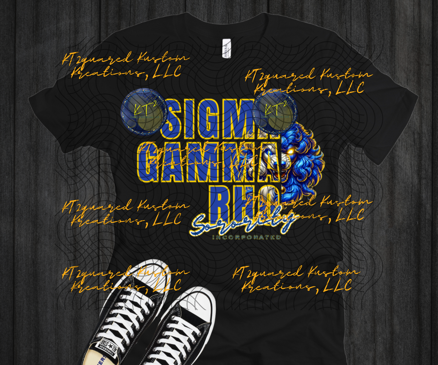 Sigma Gamma Rho Split Design, Blue