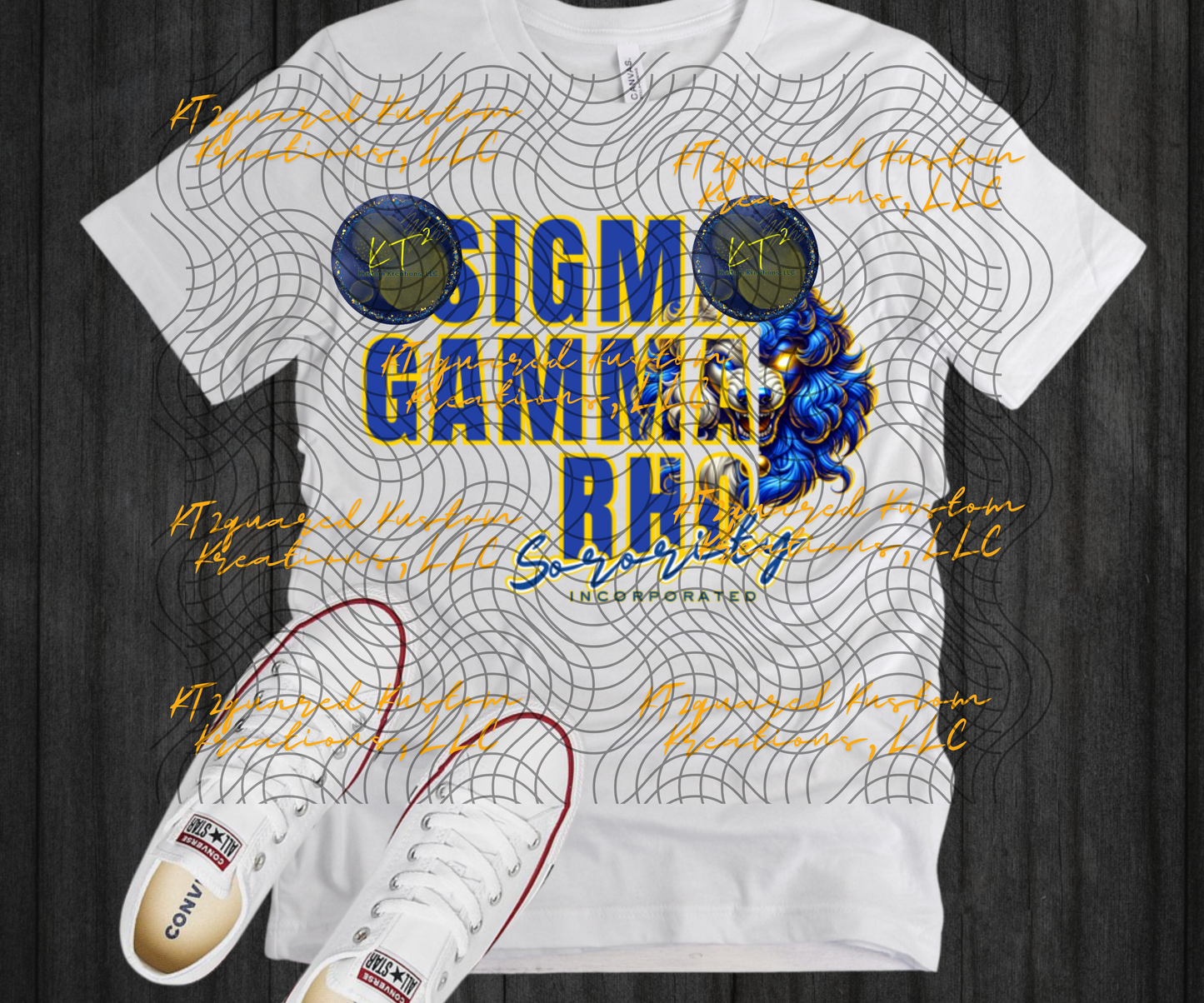 Sigma Gamma Rho Split Design, Blue