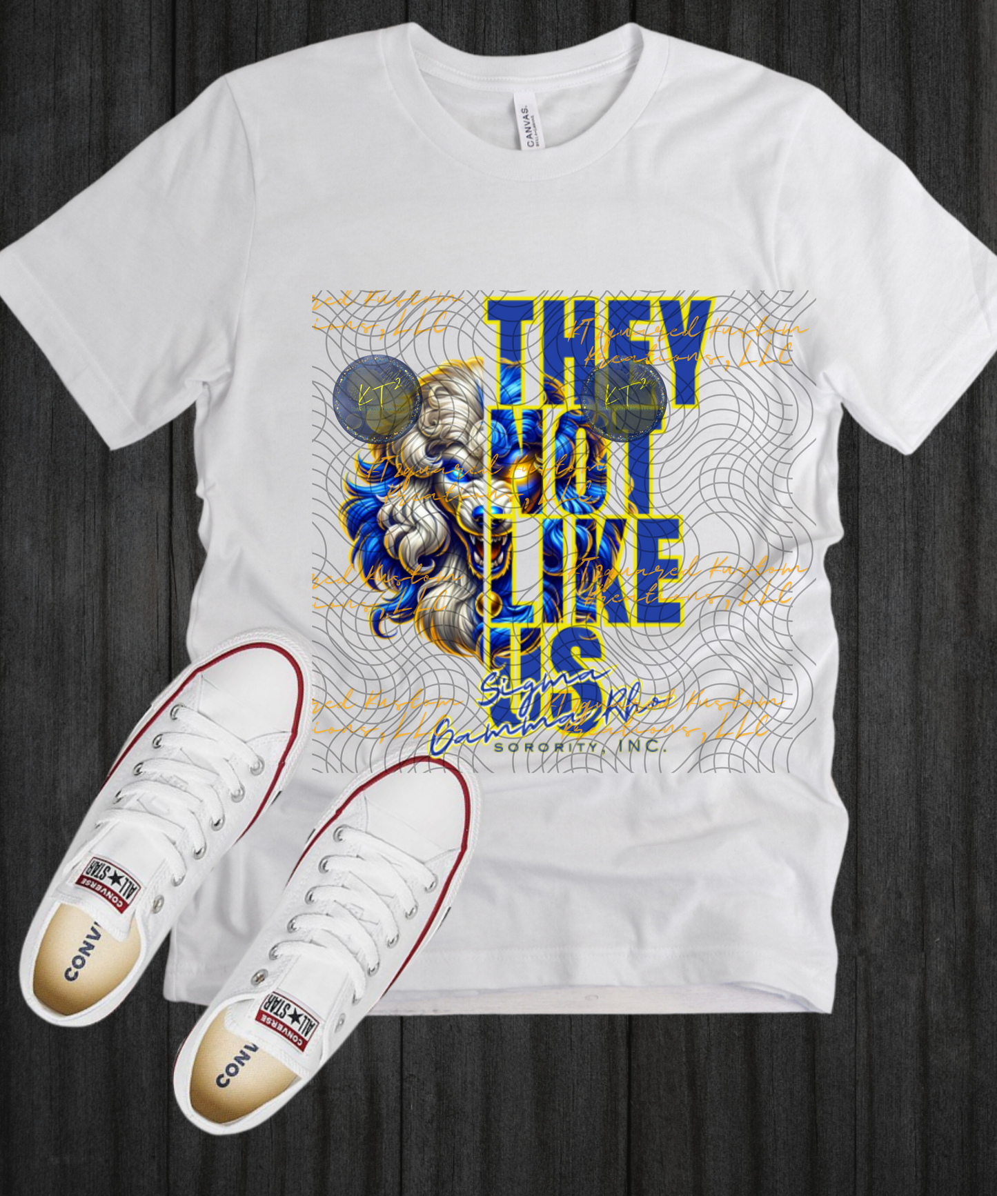 SIGMA GAMMA RHO They Not Like Us Design, Blue