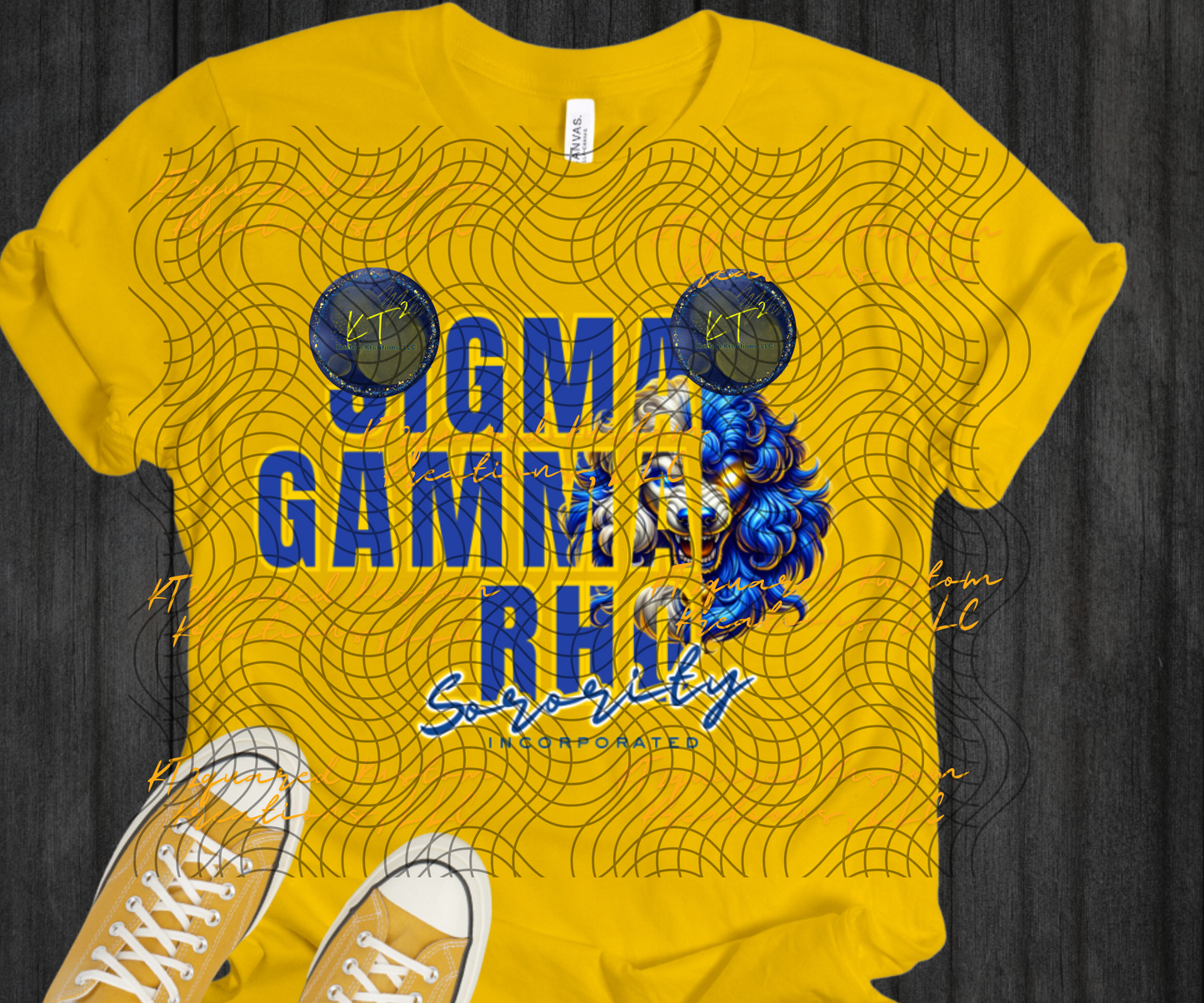 Sigma Gamma Rho Split Design, Blue