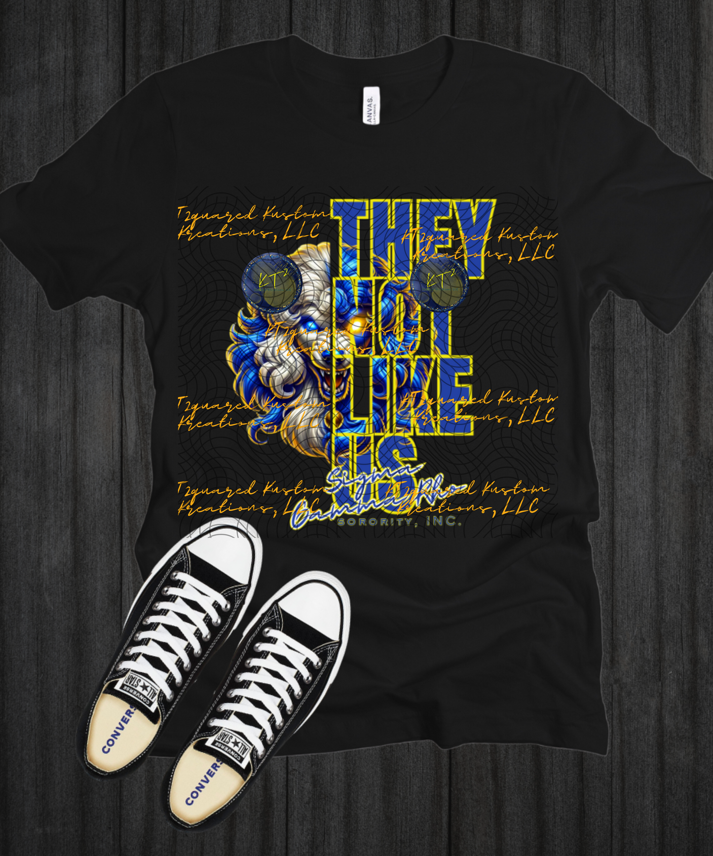 SIGMA GAMMA RHO They Not Like Us Design, Blue