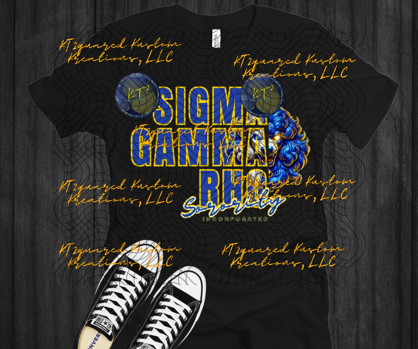 Sigma Gamma Rho Split Design, Blue