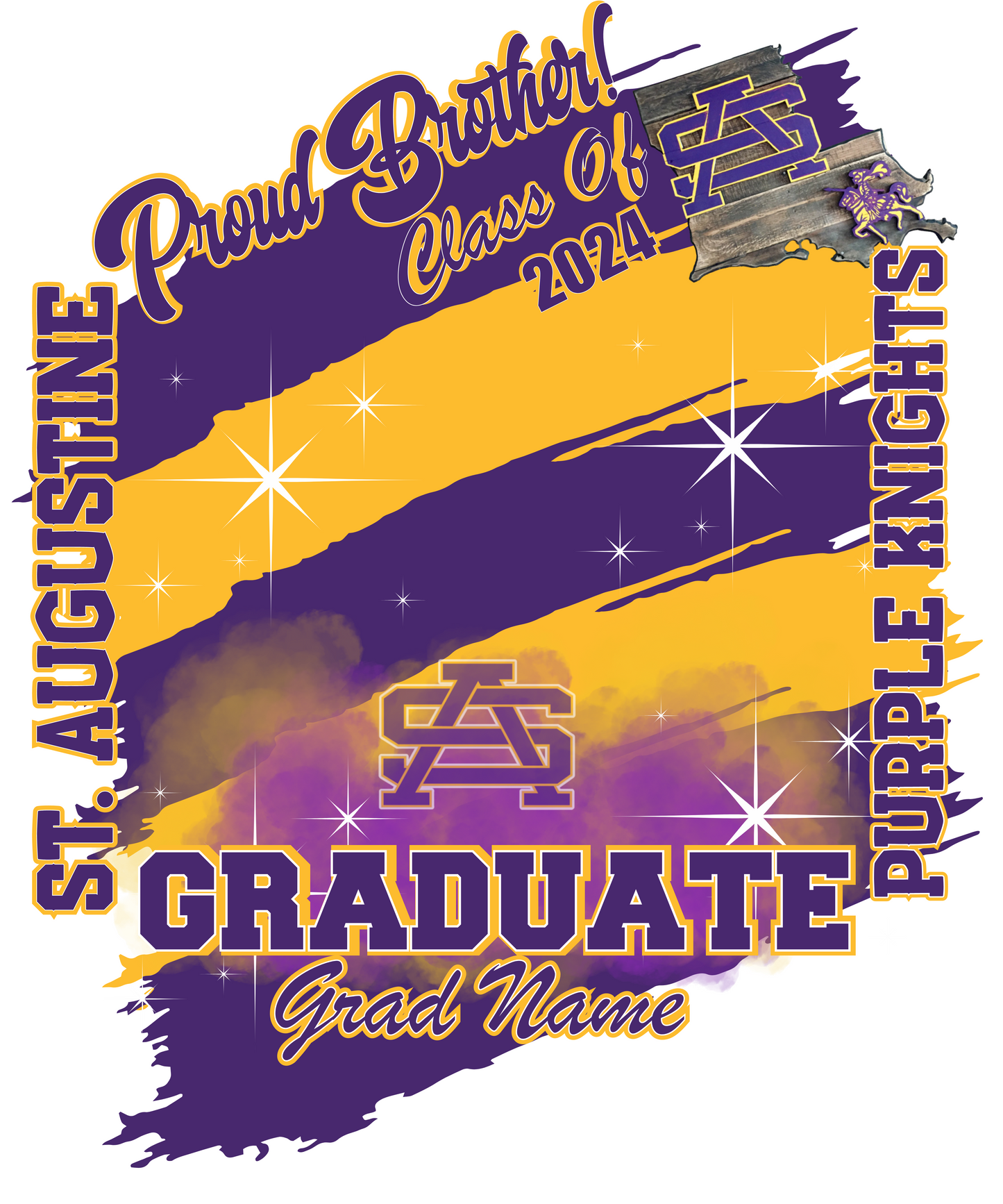 9 Editable Saint Augustine Graduate and Family of Graduate Designs